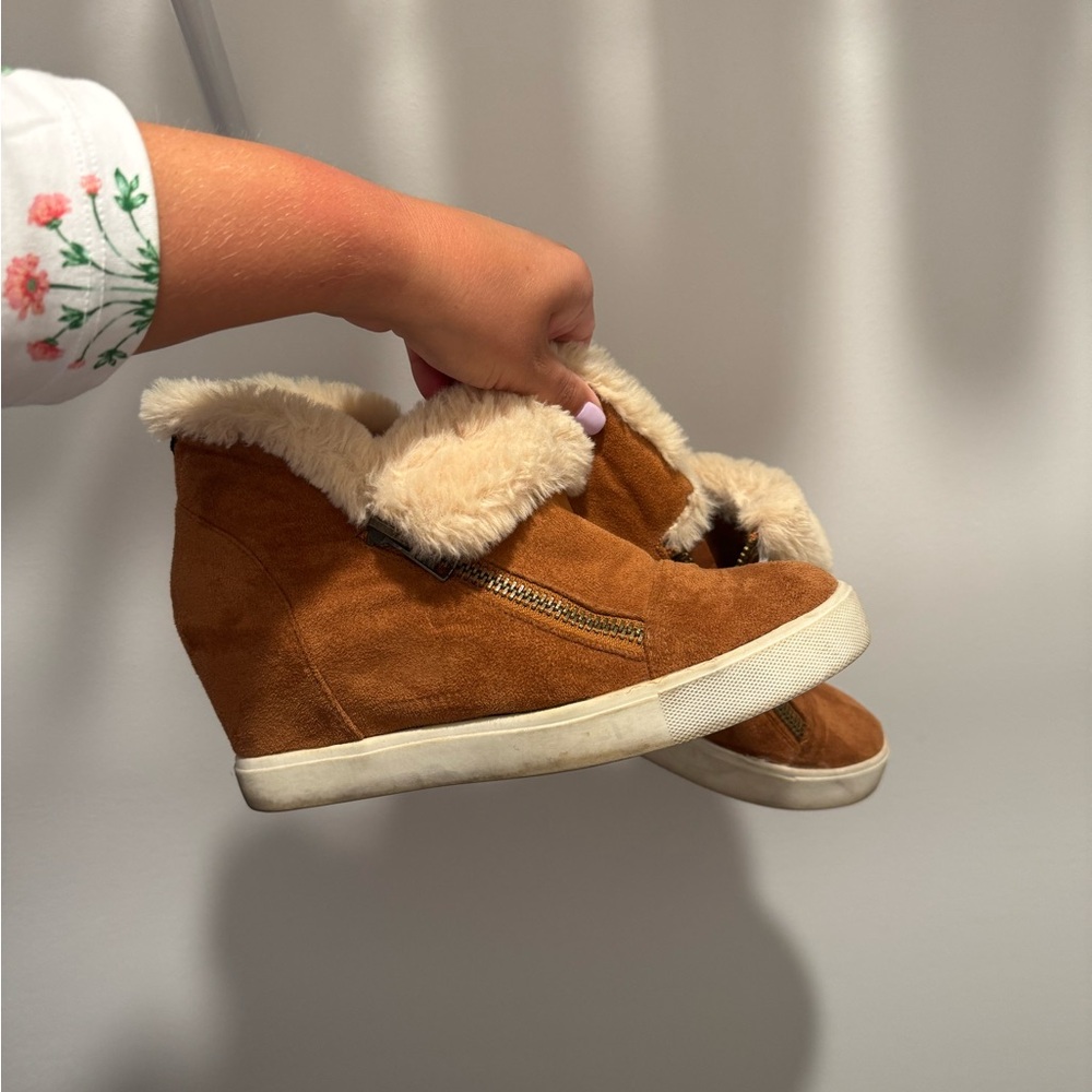 Coconuts by Matisse Tan Wedge Sneakers